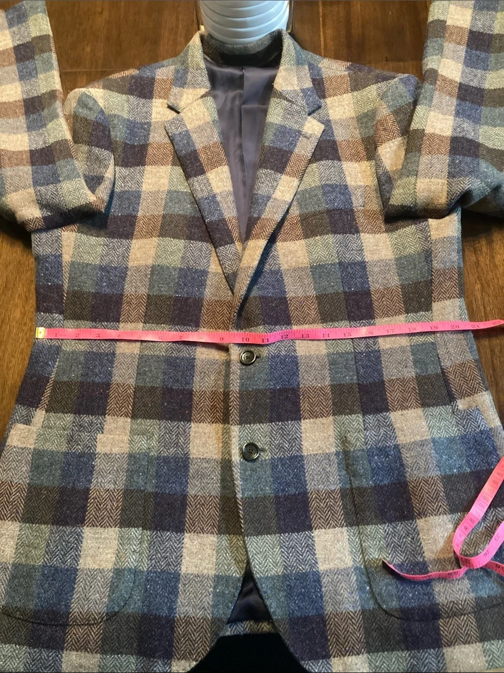 J. Crew Ludlow Slim-Fit Multi-Color Herringbone tweed Irish wool Plaid Blazer